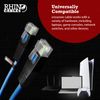 rhinocables X-Over Cat5e Ethernet Cable, RJ45 Cable, Twisted Pair Crossover Cable Network LAN Cat5 Patch Lead, Coloured Internet Cable (2m, Blue)