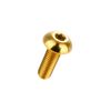 M5x15mm P0.8 Button Bolt, 64 Titanium Hexagonal Hole Titanium Bolt, Gold