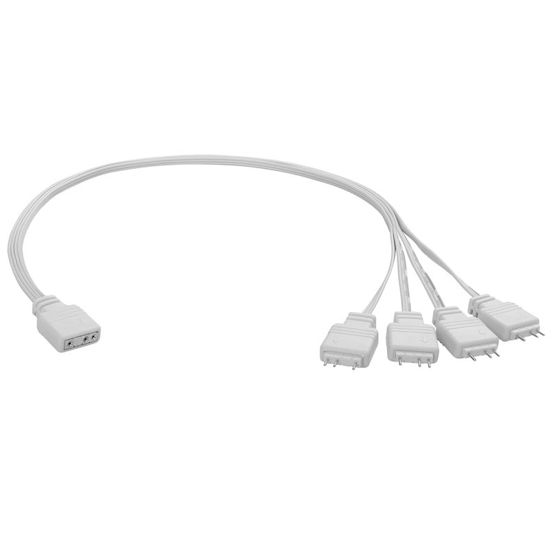 YAODHAOD ARGB Splitter Cable, 5V 1 Female to 4 Male 3 Pin Addressable ...