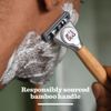 BULLDOG – Shave for Men | Original Bamboo Razor Blades | Steel Blades | 4 Refill Pack