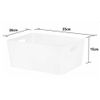 Studio Storage Baskets WHITE Sized Wham 5.02 (10 Pack), Shelf Storage, Wardrobe Storage, Display Boxes.