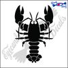 Eyecandy Decals Lobster 1 6" Decal Sticker Black