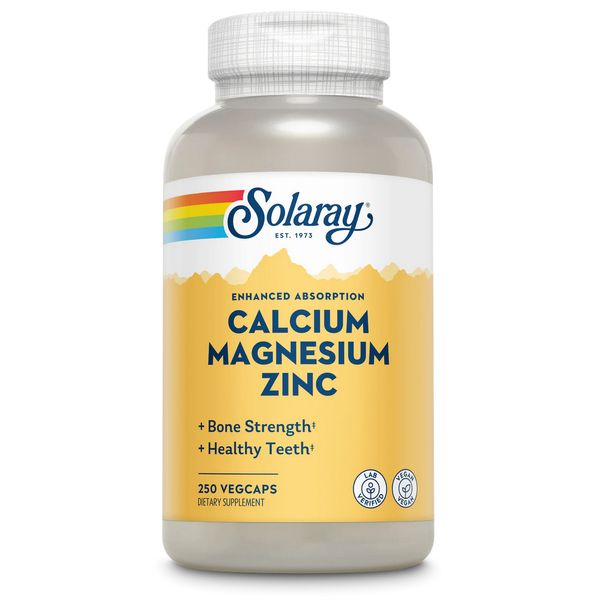 Solaray Calcium, Magnesium, Zinc 250 VegCaps