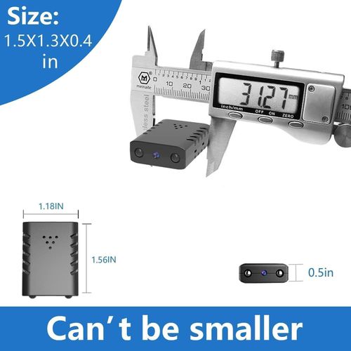 BEEDMXU Smallest Wireless WiFi Hidden Camera Home Security HD 4K Mini Camera, Night Vision and Motion Detection Cloud Storage Nanny Cam - for Home, Office and Car—with 64G Memory Card