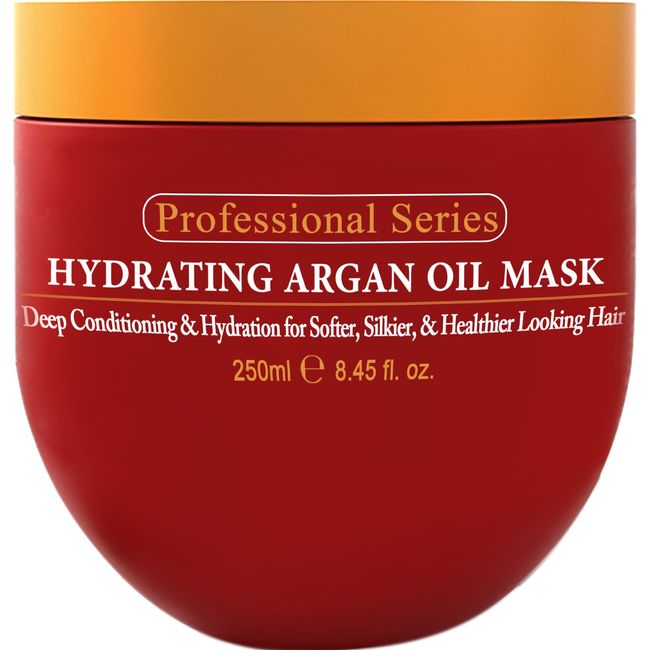 Arvazallia Hydrating Argan Oil Hair Mask and Deep Conditioner for Dry or Damaged Hair - 8.45 Oz