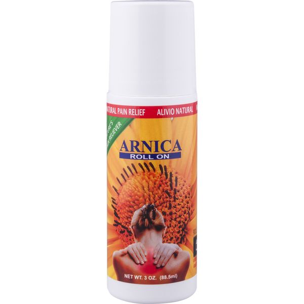 Sanar Naturals Arnica Roll On, 3 oz - Max Strength Relief, Fast Acting Muscle Rub Ointment, Clear Gel