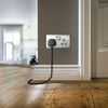 BG Electrical NBS22G Double Switched Power Socket, Brushed Steel, 13 Amp