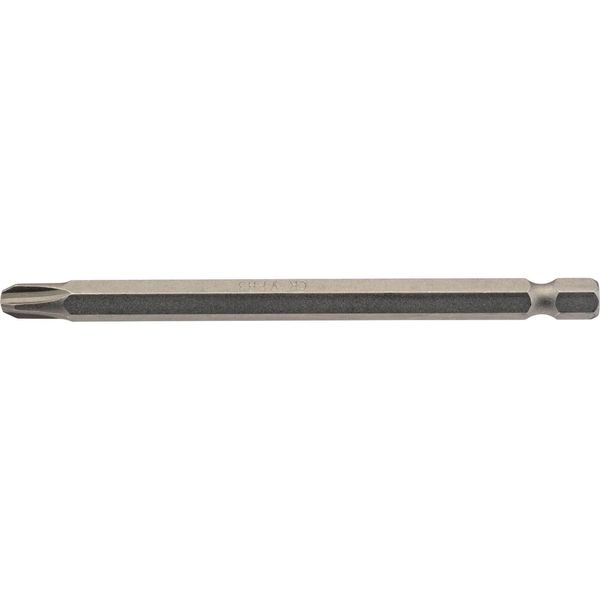 Draper 64366 No.3 1/4" Hex Cross Slot Insert Bit 100mm Long