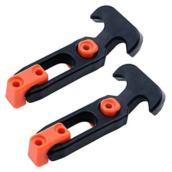 2 Pack Flexible Rubber T-Handle Hasp Draw Latch for Tool Box Cooler Golf Cart