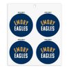 Emory University Eagles Logo Refrigerator Fridge Locker Vinyl Circle Magnet Set