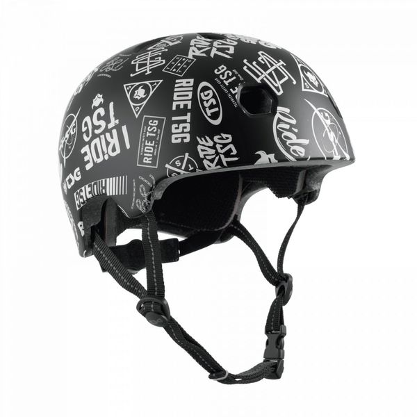 TSG Meta Graphic Design Children's Helmet, Black/White