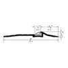 Pemko 2009_PK Latching Panic Saddle Threshold with PemkoPrene Insert – 5″ x 1/2″