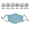 3-Layer Reusable Premium Quality Cotton Fabric Protective Covers (Blue-5Pack)