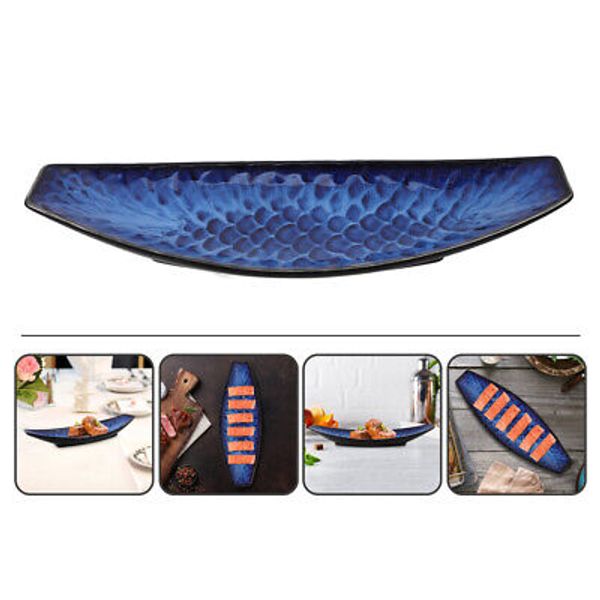 Ceramic Sashimi Plate Dessert Dish Plates Fish Serving Platters