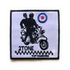 SKA-Sew-on Iron-on Embroidered Patch Scooter MOD 2-Tone (Two Tone)