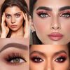 False Eyelashes Natural Half Lashes, 6D Cat Eyelashes Dramatic Fluffy 3/4 Eye Lashes Short Wispy 10 Pairs Mink Lashes (ZL35)