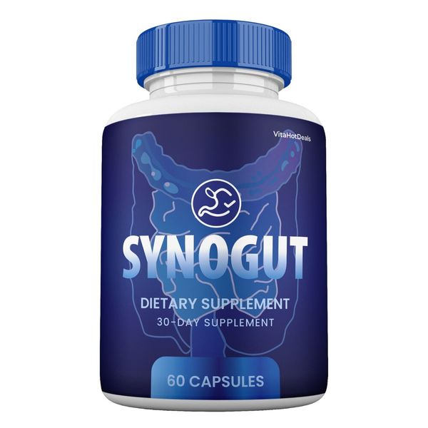 Synogut Capsules, Max Strength Formula, Synogut Supplement Pills (1 Pack)