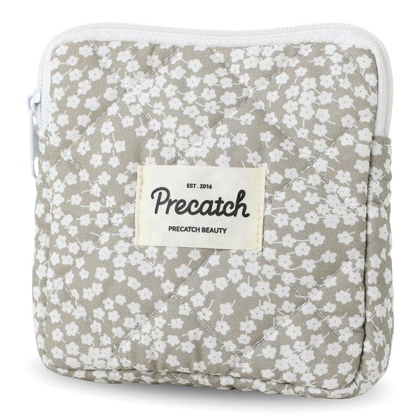 miucatch Storage Pouch, Small Items, Makeup Pouch, Cosmetics Bag, Small, Petite, Square, Compact, Gift, gray