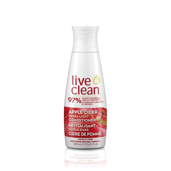 Live Clean Conditioner, Ultra Light Apple Cider, 12 Oz
