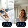 LED Large Display Electric Digital Alarm Clock with Battery Backup and Snooze