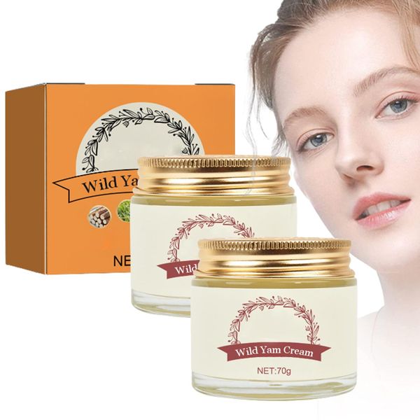 Wild Yam Cream - Annas Wild Yam Cream Organic for Hormone Balance, Women'S Organic Wild Yam Root Cream, Wild Yam Cream for Hormone Balance, Anna's Wild Yam Cream Barbara O'Neill (2PCS)