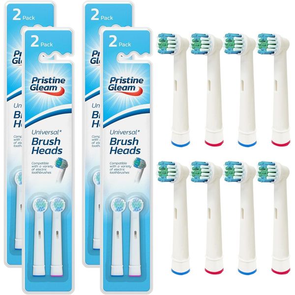 Universal Brush Heads, Compatible with Oral B Braun Replacement Brush Heads, 2-Pack (1)