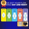 Maxi Overnight Pads Size 4 with Wings Unscented 28 Count X 3 (84 Total)