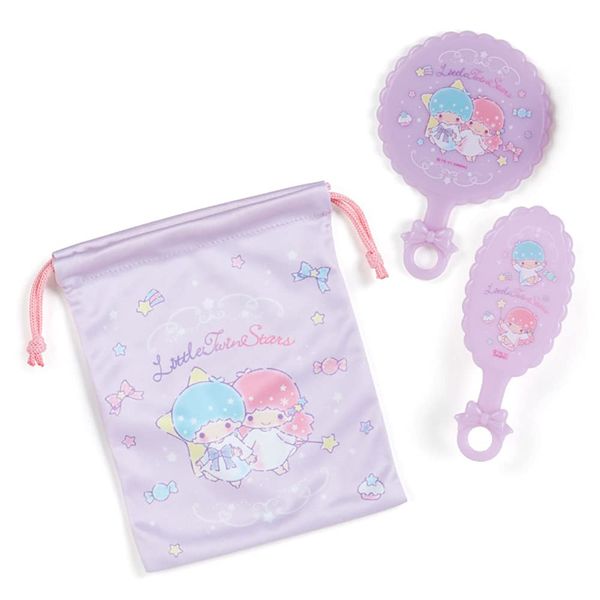 Sanrio 870170 Little Twin Stars Mirror & Brush Set