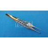 3 PCS ADSON DRESSING +BROWN+TISSUE PLASTIC SURGERY FORCEPS 6" GOLD HANDLE
