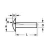 5/16 X 1/2 Brazier Head 1100F Aluminum Rivets 100 pcs Box