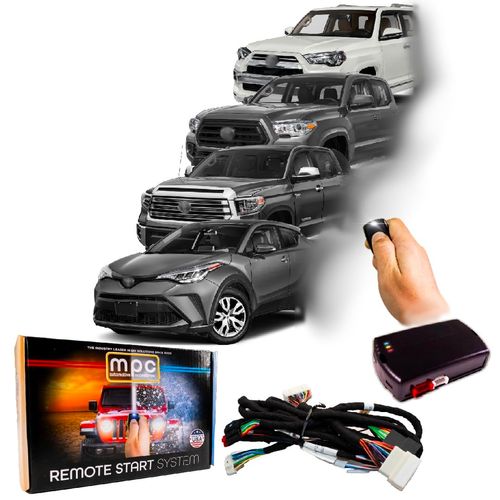 MPC Remote Start Kit Compatible with Toyota C-HR 2020-2022 | 4Runner Tacoma Tundra 2020 | T-Harness for Easy Install | Push Lock 3X to Start | Push to Start
