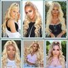 YEESHEDO Blonde Long Wavy Ponytail Hair Extension for Women Drawstring Ponytail Hair Extensions Clip in Curly Synthetic Hairpiece 24" (color: 613#)