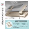 Neutral Zenith Tissue Case, Tissue Cover, Sun Visor, Car, Ceiling, Storage, Thin, Leather, Beige