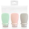 Portable Soft Silicone Bottle, Set of 3 Colors