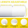 Portable Air Conditioner Hose, 5.9" Diameter Anti-Clockwise Thread, Universal Replacement AC Vent Hose Length up to 59" (Does not include coupler)