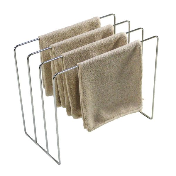 Kitchen Dish Towel Hanger, Set of 4, 18-8 Stainless Steel, Made in Japan