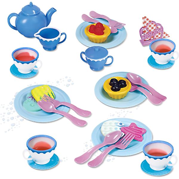 Play Tea Set for Little Girls | Kids Tea Party Set with Water Activated Color Ch