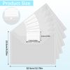 GESDYO 10 Pack A4 Plastic Folders Document Files Envelope Clear Wallets Plastic Popper Wallets with Label Pocket and Snap Button Suitable for Document Storage at School, Work and Home