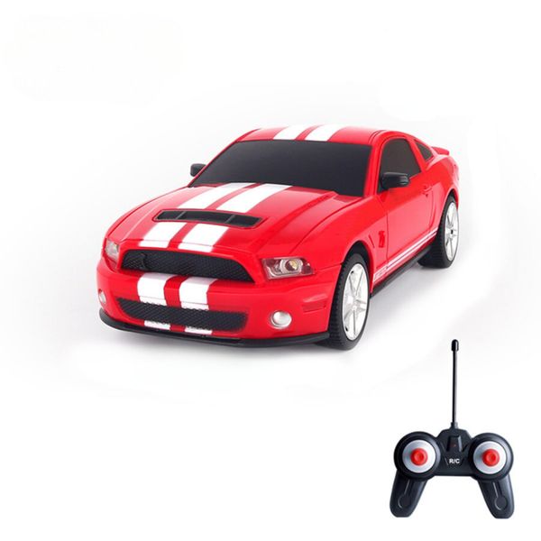 Vinie Remote Control Car for Boys, RC Cars Ford Mustang GT500, 1:24 Scale Officially Licensed Kids Toys, Drift Car with Cool Led Lights, 4 5 6 7 8 9 10 11 12 Year Old Boy Birthday Gift (Red)