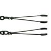 Black Tweezer Clamp W/Link Chain