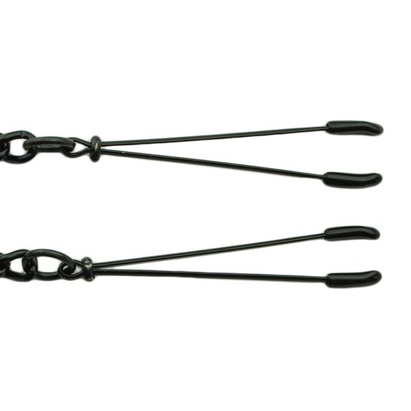 Black Tweezer Clamp W/Link Chain
