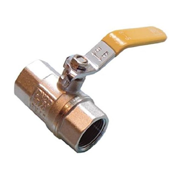 3/4" Lever Ball Valve - Yellow Handle