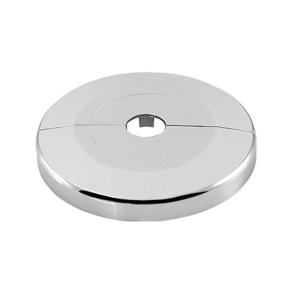 tecuro Hinge Rosette Diameter 16 mm x Diameter 65 mm x 6.5 mm - Plastic ABS Chrome-Plated