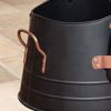 Matte Black & Copper Coal Bucket Fireside Scuttle Bucket with Shovel