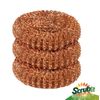 12 Pack Copper Coated Scourers by SCRUBIT – Scrubber Pad Used for Dishes, Pots, Pans, and Ovens. Easy scouring for Tough Kitchen Cleaning.