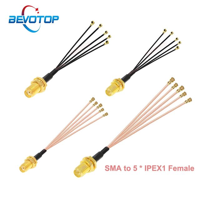 10Pcs 25CM Extension Cord U.FL IPX to RP-SMA Female Connector