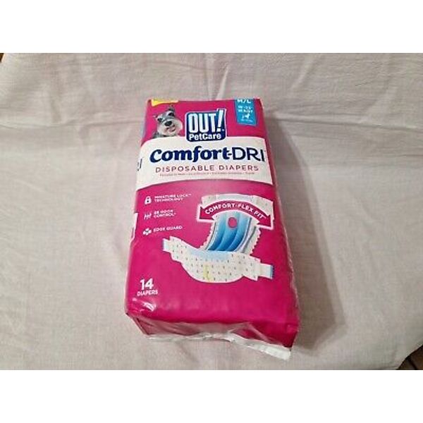 OUT Pet Care Disposable Female Dog Diapers | Absorbent with Leak Proof Fit | ...