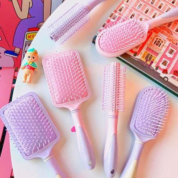 [10 by 10] Hair Comb Brush Hair Roll Comb Root Volume Pastel Color A1