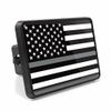 Thin Gray Line American Flag 2"x2" inch ABS Plastic Trailer Hitch Cover