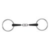 Shires Equikind Plus Loose Ring Peanut Link Bit 4 1/2 inch Silver Black